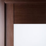 Arazzinni Maximum 204 Interior Door in a Wenge Finish with Frosted Glass Panels 2