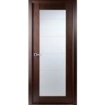 Arazzinni Maximum 209 Interior Door in a Wenge Finish with Frosted Glass
