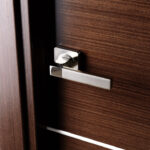 Arazzinni Mia Interior Door in a Wenge Finish with Silver Strips 2