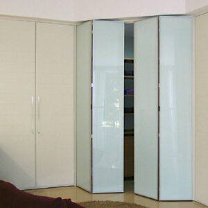 Aries bi-fold cream closet door 004 Glass
