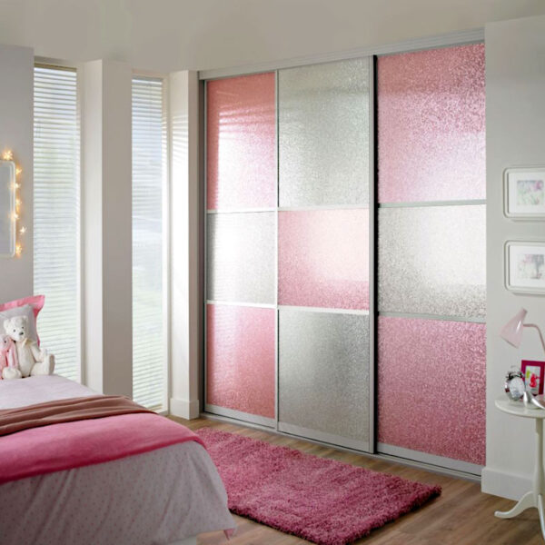 Aries Closet Door White Pink CSD 59 Acrylic Mdf
