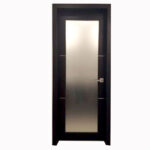 Aries Mia AG135 Interior Door Dark Wenge Finish Frosted Glass