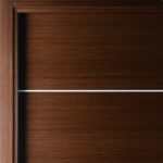 Arazzinni Mia Interior Door in a Wenge Finish with Silver Strips 4