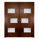 Aries–Interior-Double-Door–with–Glass-Panels