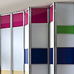 Aries bi – fold multicolor closet door 001 1